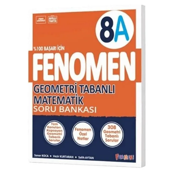 Fenomen Okul Yayınları 8. Sınıf LGS Geometri Tabanlı Matematik B Soru Bankası