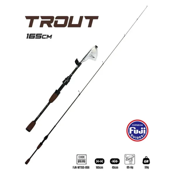 Fujin Trout 165Cm 05-6Gr Teleskopik Alabalık Kamışı