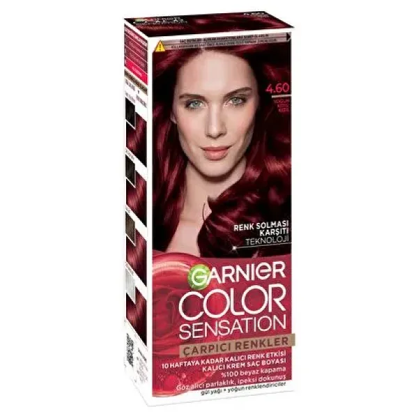 Garnier Çarpıcı Renkler 4.60 Yoğun Koyu Kızıl Saç Boyası