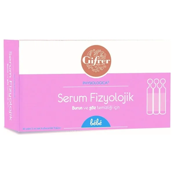 Gifrer Physiologica 5 ml 40'lı Flakon Serum Fizyolojik
