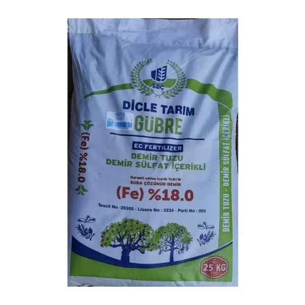 Gübre-Demir Sülfat Içerikli (Kara Boya)-25 KG