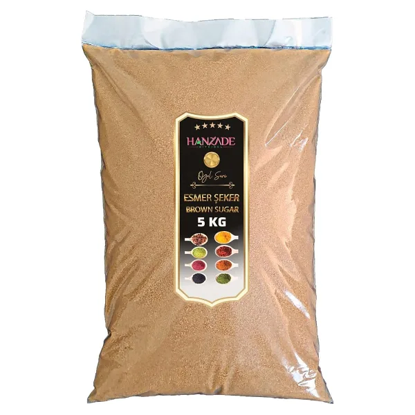 Hanzade Bitkisel Esmer Şeker Toz 5 kg