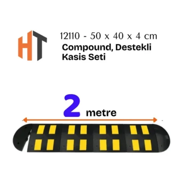 Hayat Trafik - Kauçuk Yol Kasisi, Destekli Kasis Seti 2 Metre