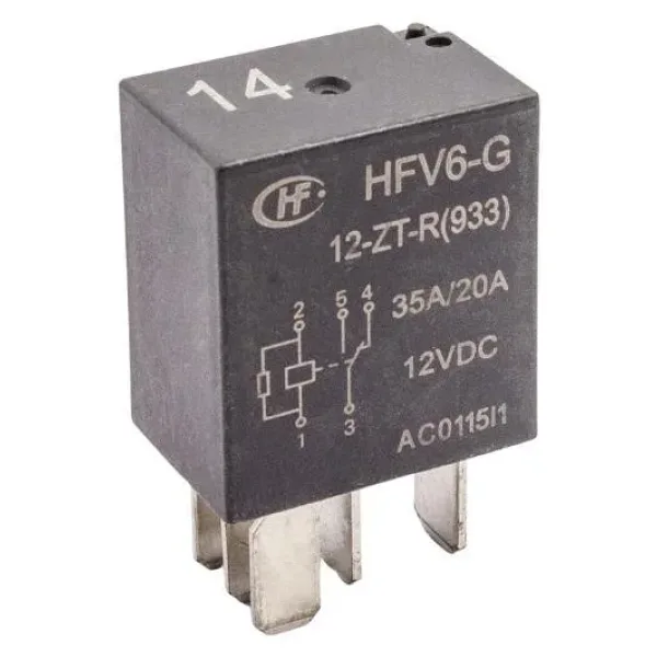 HFV6-G/12-ZT-R 12V 35A/20A Otomotiv Rölesi 5-Pin