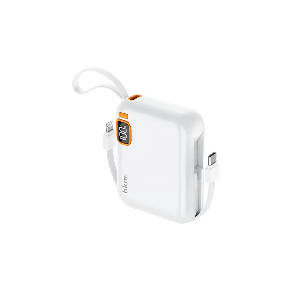 Hkm Tech Power Duo Beyaz 10000 mAh Hızlı Şarj Powerbank