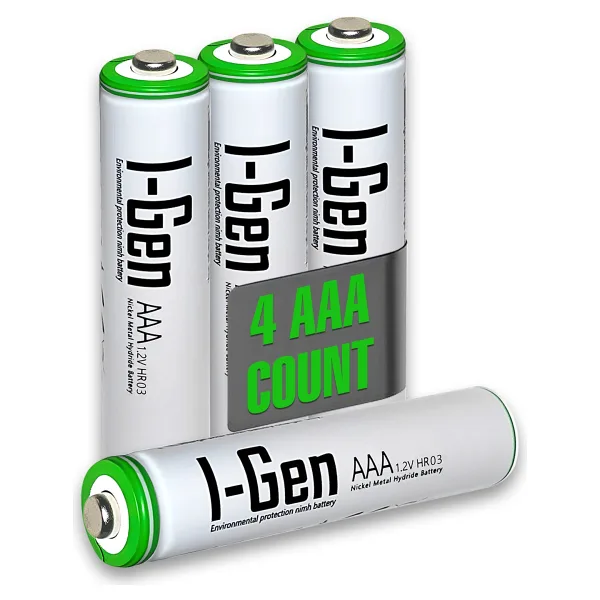 I-Gen Batteries 1.2 V 900 mAh 4'lü Şarjlı AAA İnce Kalem Pil