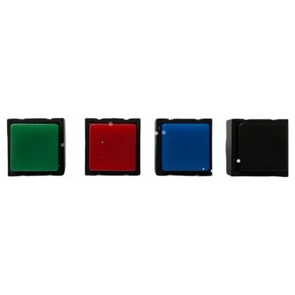 IC-204C Yaylı Kare Plastik Buton 12x12mm PBS-18B (Siyah)