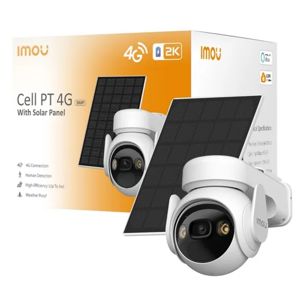 Imou Cell PT Speed Dome 3 MP Güneş Enerjili Gece Görüşlü Wi-Fi Güvenlik Kamerası