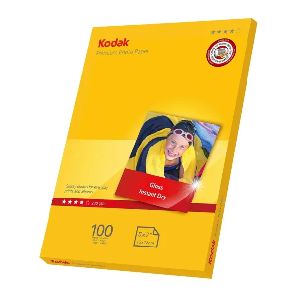 Kodak Premium Glossy 13x18 5R 230 gr/m2 100 Adet Fotoğraf Kağıdı