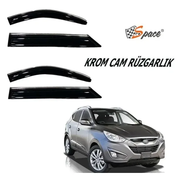 Krom cam rüzgarlığı Hyundai IX35 2010-2017/ CARU412