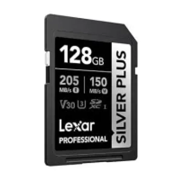 Lexar Professional Silver Plus LSDSIPL128G UHS-I U3 V30 128 GB Hafıza Kartı
