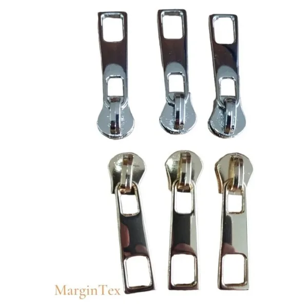 MarginTex Metal Fermuar Başlığı 20 Adet ( Sürgü Metal Fermuar Kürsör )