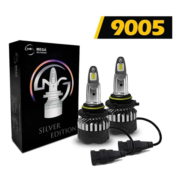 Mega Oto Market Slim Led Silver Edition Xenon Far Lambası Beyaz Renk Csp 9005 Soket Ile Uyumlu