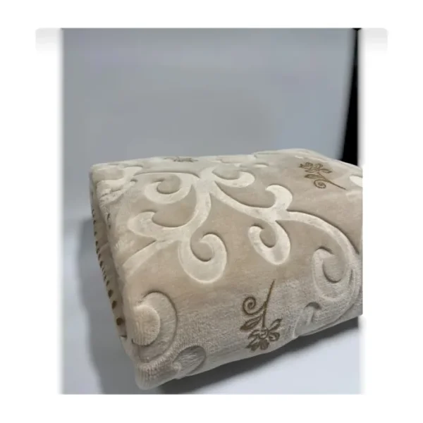 Merinos Pırıltı 220x240 cm Emboss Çift Kişilik Battaniye