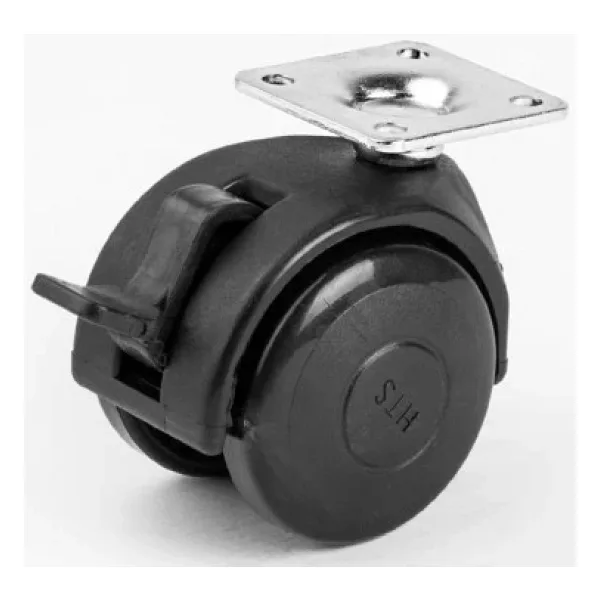 Mobilya Tekeri Plastik Frenli H64Mm Frenli