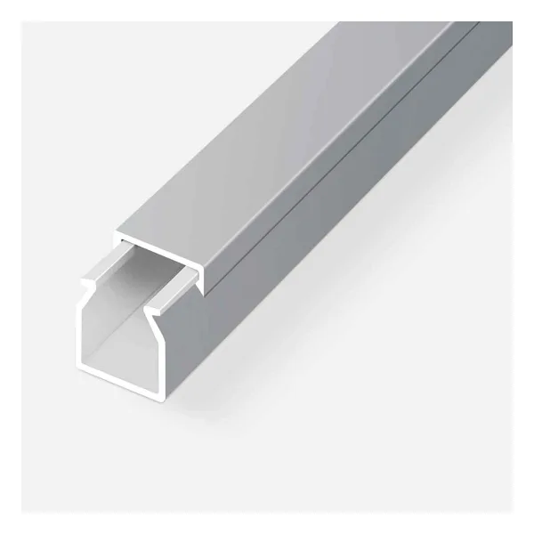 Mutlusan Kablo Kanalı 2 Metalik Gri 16X16 mm