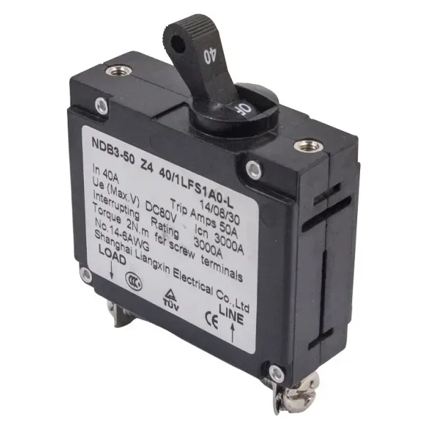 NDB3-50 40/1LFS1A0-L 80V DC 40A Hidrolik Elektromanyetik Devre Kesici