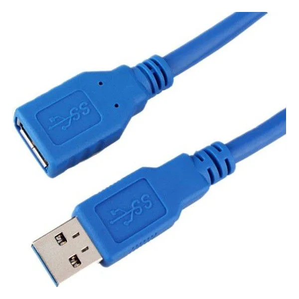 OEM USB UZATMA MAVİ KABLO 3 METRE