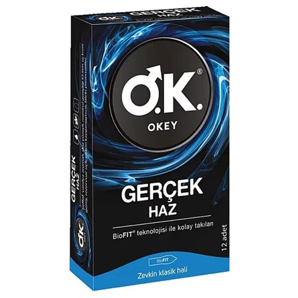 Okey Gerçek Haz 12'li Prezervatif