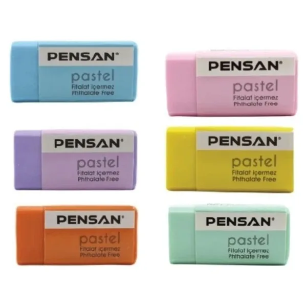 Pensan Pss-24p Pastel Silgisi ( 6 Farklı Renk/adet)