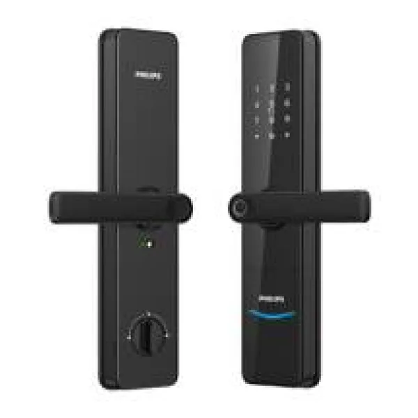Philips DDL603E-5HWS Parmak İzli Şifreli Kollu Akıllı Kapı Kilidi