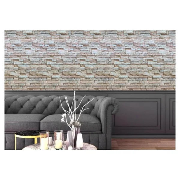 RENKLİ DUVARLAR Doğal Taş 3D Kendinden Yapışkanlı Duvar Kağıdı Duvar Paneli