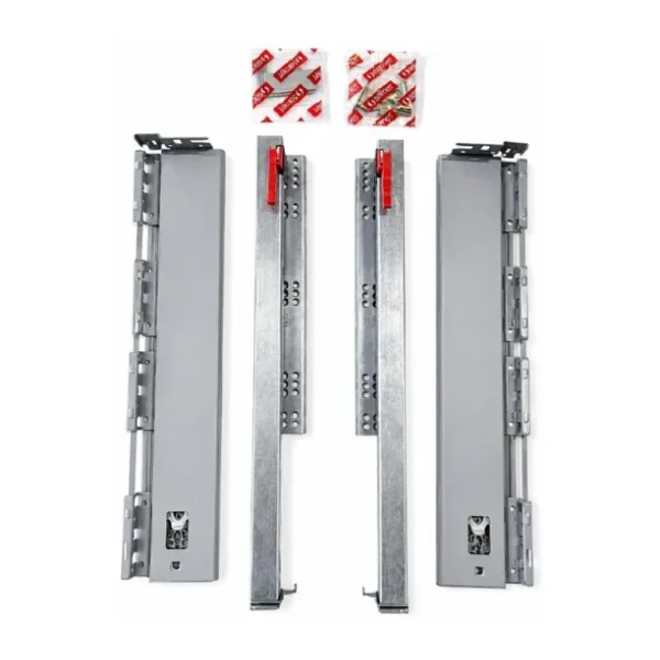Samet Alpha Box Çekmece Rayı Gri Bordürsüz 450mm