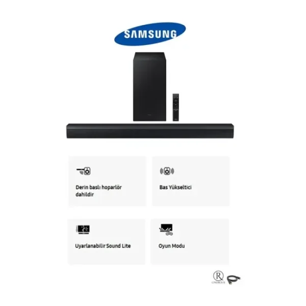 Samsung Bass-dolby Audio / Dts Virtual:x Optik-usb-bluetooth Tv-telefon Bağlantı 300w Ev Sinema Sistemi