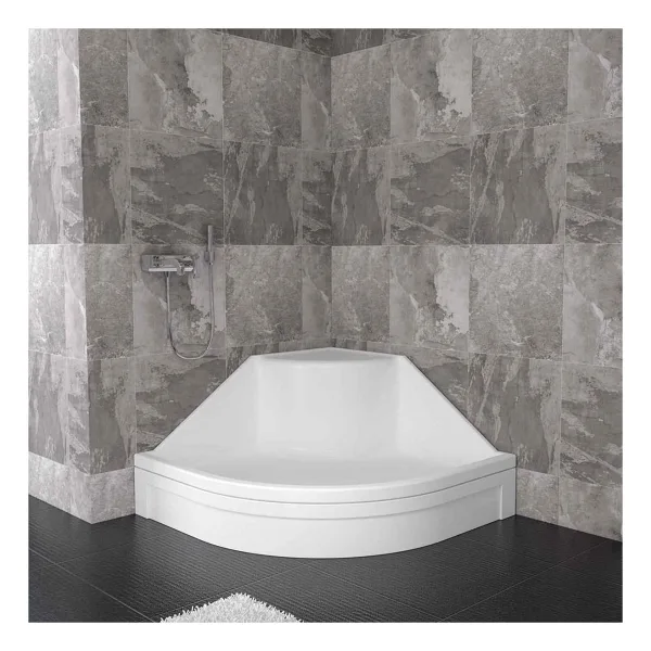 Sırduş 90x90x22 Oval Yüksek Oturmalı Duş Teknesi
