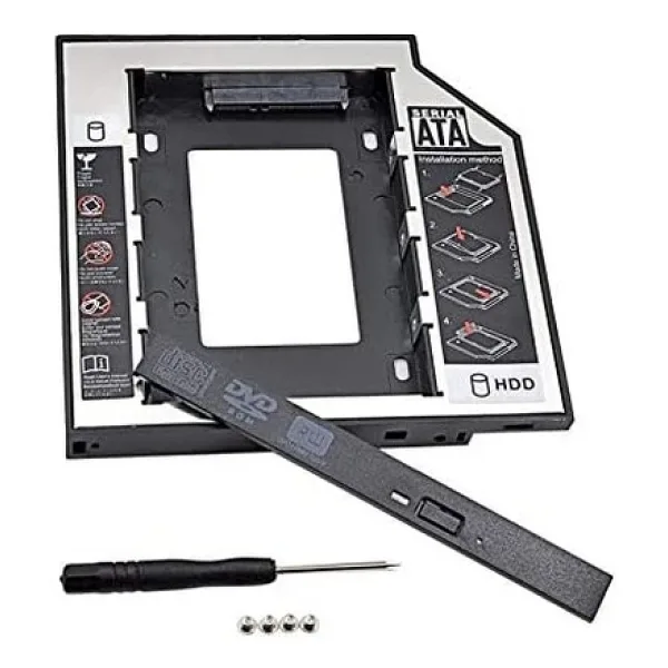 SSD KIZAK SATA 9.5mm NOTEBOOK DVD YATAĞINA TAKILAN HDD CADDY
