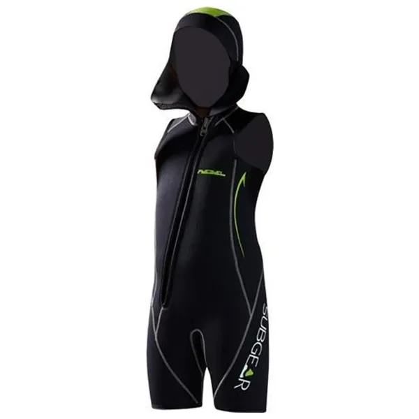 SUBGEAR Shorty REBEL, 5mm Neopren Başlıklı Çocuk Deniz Elbisesi