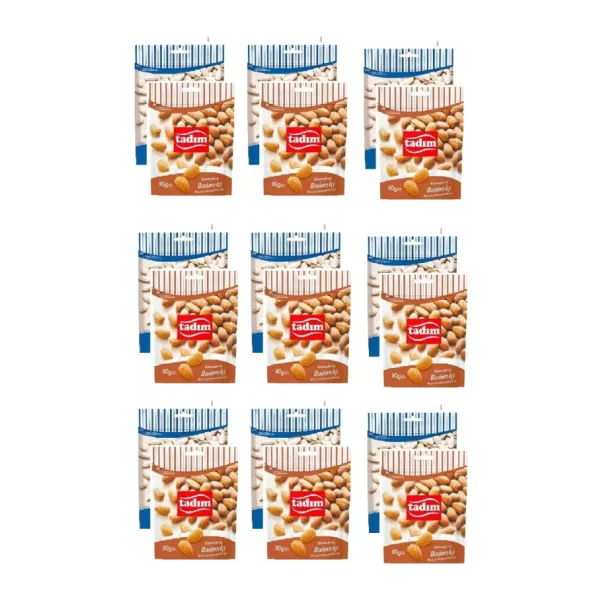 Tadım Tuzsuz Kabak Çekirdeği 80 gr x 9 Adet Tadım Kavrulmuş Badem Içi 90 gr x 9 Adet
