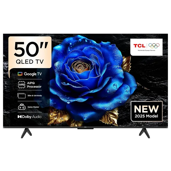 TCL 50T6C 4K Ultra HD 50" 127 Ekran Uydu Alıcılı Google Smart QLED TV