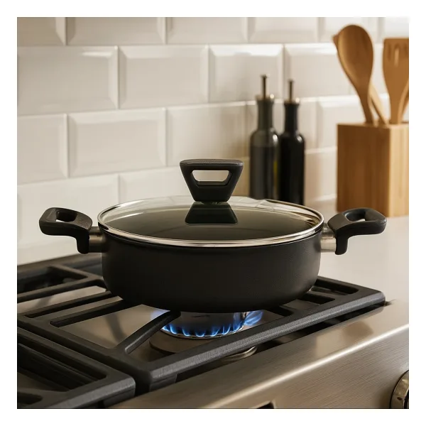 Tefal Titanium 3X Force 24 cm Kapaklı Kısa Tencere