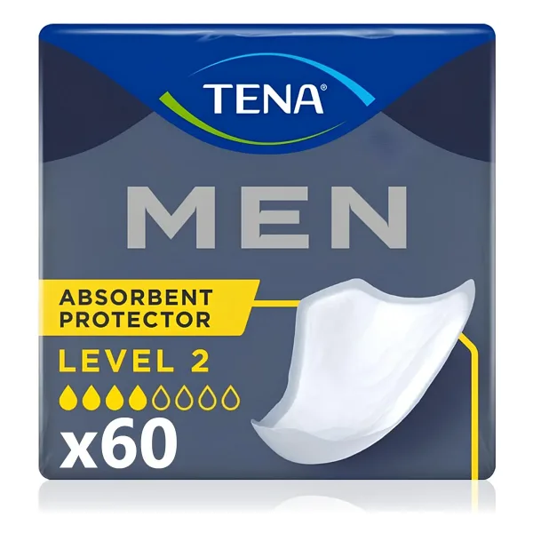 Tena Level 2 Orta Boy M Beden 4 Damla 20'li 3 Paket Erkek Mesane Pedi