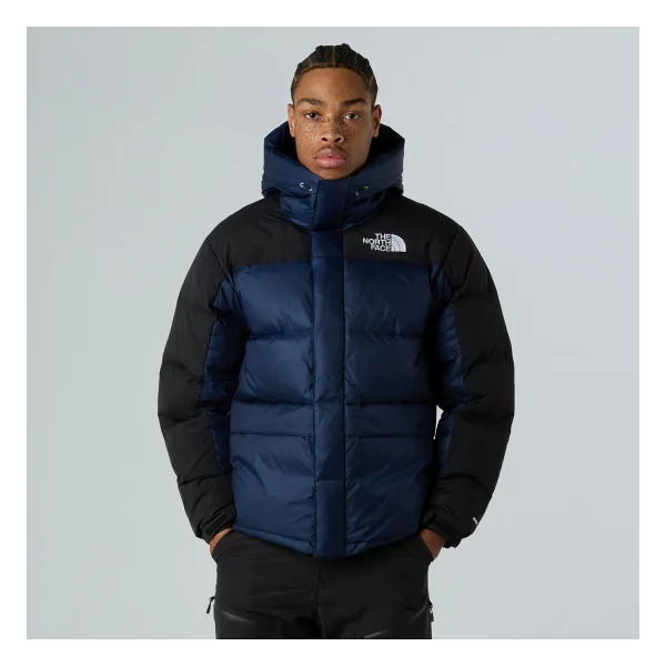 The North Face Himalayan NF0A4QYX92A1 Kapüşonlu Kaz Tüyü Lacivert Erkek Şişme Mont