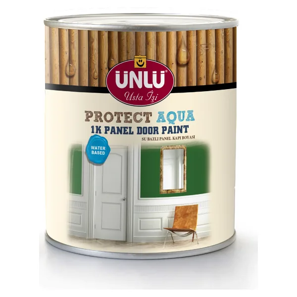 Ünlü Protect Aqua Su Bazlı 1k Panel Kapı Boyası - Beyaz - 2,5Lt