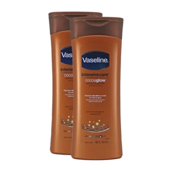 Vaseline Kakao Işıltısı 400 ml 2 Adet Vücut Losyonu