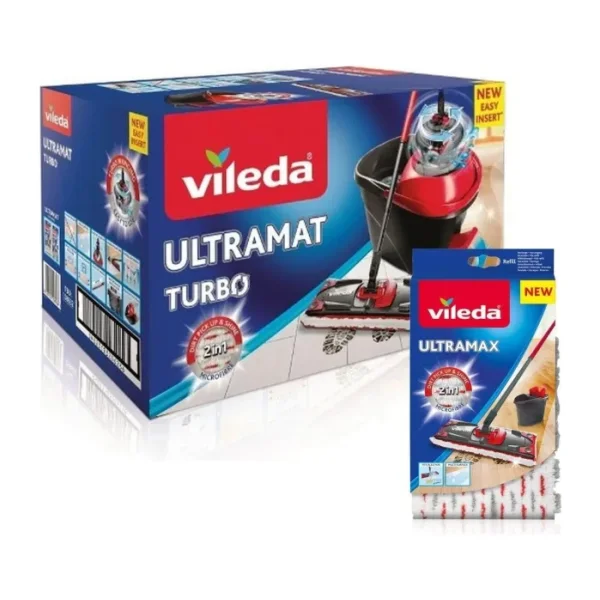 Vileda Ultramax Turbo Temizlik Seti + Ultramax Yedek Mop