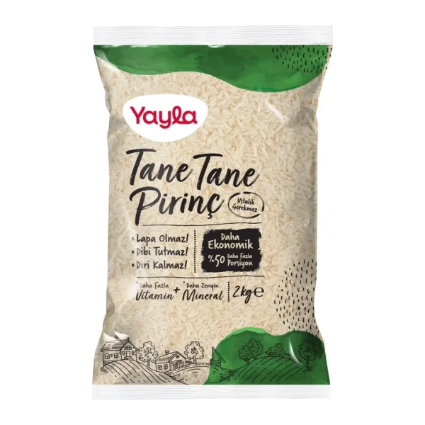 Yayla Tane Tane Pirinç 2 Kg