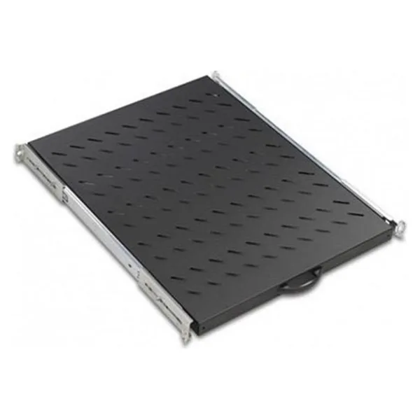 AGER Dikili Tip 19 1U D600mm için Hareketli Siyah Raf Modülü Ağır Hizmet Tipi AA-HRR60-A-S1