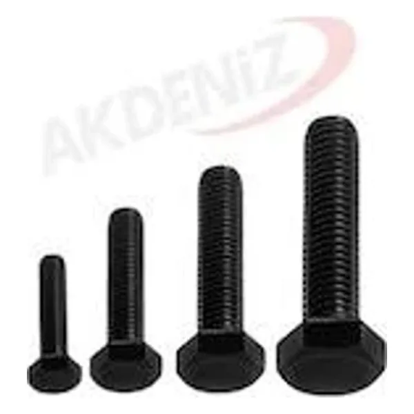 Akdeniz Dın933 M8 85 Mm Siyah Cıvata 20 Adet