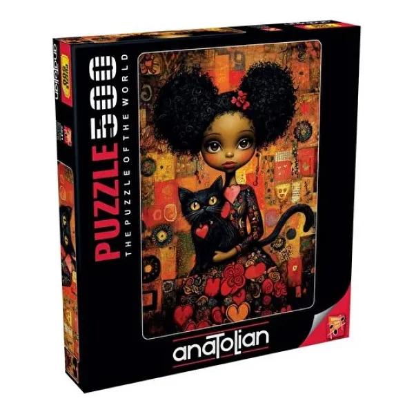 Anatolian Kara Kedi 500 Parça Puzzle 3641