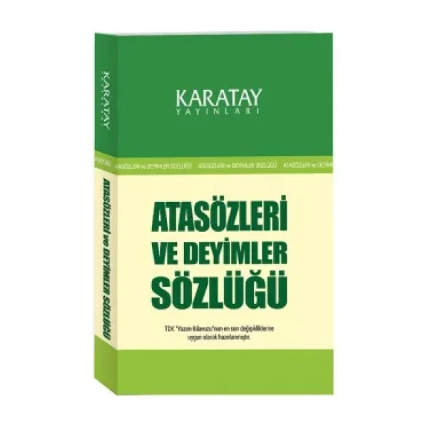 Atasözleri Ve Deyimler Sözlüğü Karton Kapak