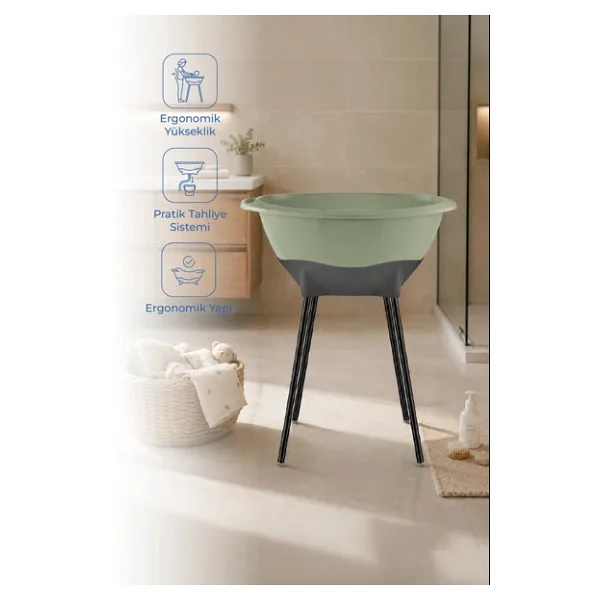 Babyjem Elegant Yeşil Ayaklı Küvet