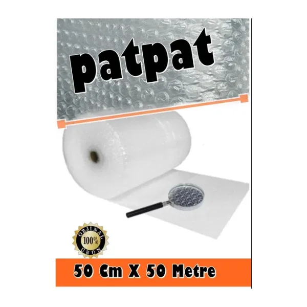 Balonlu Poşet Patpat 50cm X 50metre Havalı Naylon Pat Pat Ambalaj Pat Pat