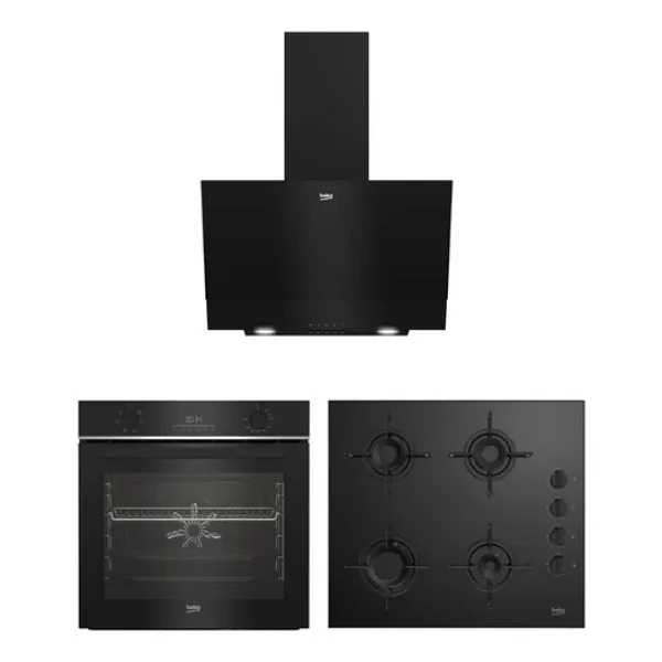 Beko New Black Star Ankastre Set (Bfc 330 S - Bocd T 6010 Esr - Bde 6050 S) - Siyah