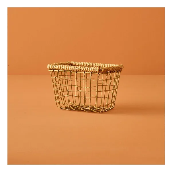 Bella Maison Fern Dikdörtgen Sepet Naturel (14x9,5x8 cm)