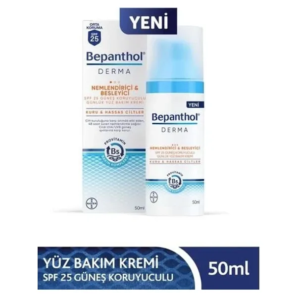 Bepanthol Derma Spf 25 Besleyici ve Nemlendirici Krem 50 ml