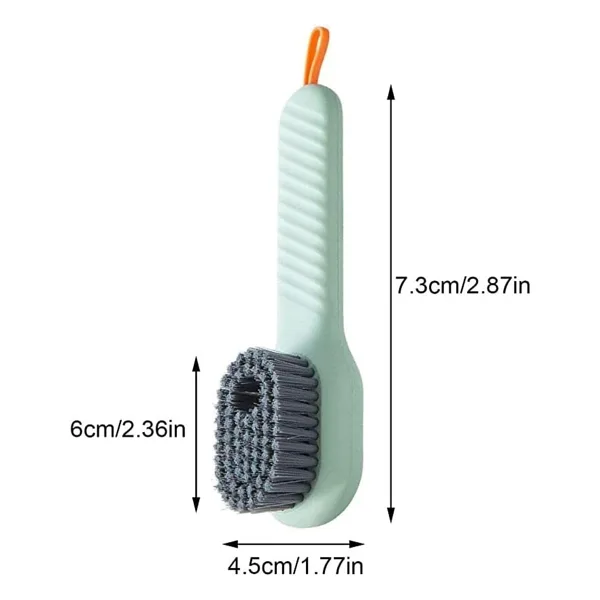 Bunyon Çok Fonksiyonlu Sıvı Deterjan Hazneli Kıyafet Ve Bot Süet Nubuk Spor Ayakkabı Temizleme Fırçası 7cm
